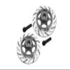 GPM for AXIAL 1/10 4WD RBX10 RYFT AXI03005 Aluminum HEX with Brake Disk (Silver Inlay Version) -4PC Set (Gray) view 1