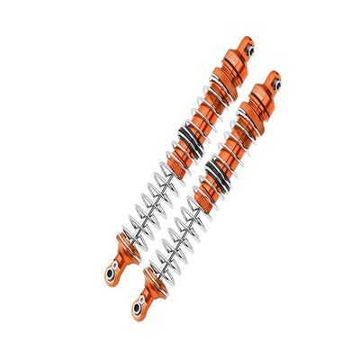 GPM Upgrades Aluminum Front Spring Dampers (130MM) for 1/10 RBX10 Ryft 4WD Scale Rock Bouncer (AXI03005) RC Cars (Orange)