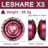 LESHARE Unresponsive Yoyo Professional [Responsive Bearing Included Auto Return] with Ball Bearing Mosaic Extraordinary Yo-Yos Ball Sleeper Yoyos, Red view 2