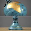 XBAOMING Decorative, Globe with Stand, 360Rotating Living Room Wine Cabinet Office TV Cabinet Desk Decoration,Red view 4