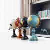 XBAOMING Decorative, Globe with Stand, 360Rotating Living Room Wine Cabinet Office TV Cabinet Desk Decoration,White view 2