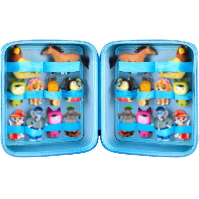 PAIYULE Case Compatible with Tonies Figures Audio Play Character, Figurine Storage Holder for TonieBox Characters for Kids, Toy Organizer Box(Bag Only) Blue