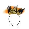 Soochat Happy New Year Feather Headband Tiara New Year Headband Hair Hoop Headdress for New Years Eve Party Supplies Favors view 1