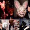 BESSEEK Halloween Scary Mask Bear Rabbit Bunny Mask, Bloody Plush Head Mask, Cosplay Costume Props Halloween Party Red Brown Black (Bloody Mouth) view 2