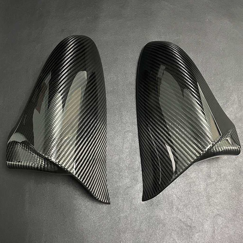 Eppar New Carbon Fiber Side Mirror Cover Stickers Compatible With Lexus RC RC300h RC350 2014-2018 (B-Style)