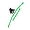 Axial 1/10 RBX10 Ryft 4WD Rock Bouncer AXI03005 Upgrade Parts Aluminum Front Steering Tie Rods + Aluminum 7075 23T Servo Horn With Built-In Spring (2 Positioning Holes) - 6Pc Set Green view 1