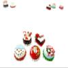 Dollhouse Miniature Food 5 Mini Christmas Cake 1.5 cm Seasonal Bakery 16105 view 1