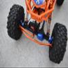 Axial 1/10 RBX10 Ryft 4WD Rock Bouncer AXI03005 Upgrade Parts Aluminum Front Steering Tie Rods + Aluminum 7075 23T Servo Horn With Built-In Spring (2 Positioning Holes) - 6Pc Set Orange view 3