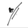 Axial 1/10 RBX10 Ryft 4WD Rock Bouncer AXI03005 Upgrade Parts Aluminum Front Steering Tie Rods + Aluminum 7075 23T Servo Horn With Built-In Spring (2 Positioning Holes) - 6Pc Set Gray Silver view 1