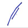 Axial 1/10 RBX10 Ryft 4WD Rock Bouncer AXI03005 Upgrade Parts Aluminum Front Steering Tie Rods - 2Pc Set Blue view 1