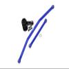 Axial 1/10 RBX10 Ryft 4WD Rock Bouncer AXI03005 Upgrade Parts Aluminum Front Steering Tie Rods + Aluminum 7075 25T Servo Horn With Built-In Spring (2 Positioning Holes) - 6Pc Set Blue view 1