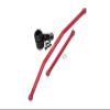 Axial 1/10 RBX10 Ryft 4WD Rock Bouncer AXI03005 Upgrade Parts Aluminum Front Steering Tie Rods + Aluminum 7075 23T Servo Horn With Built-In Spring (2 Positioning Holes) - 6Pc Set Red view 1