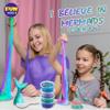 Summer Gift Mermaid Slime Kit for Girls, FunKidz Shimmer Slime Making Kit for Kids Age 8-12 DIY Soft Glitter Glossy Metallic Slime Toy view 3