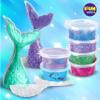 Summer Gift Mermaid Slime Kit for Girls, FunKidz Shimmer Slime Making Kit for Kids Age 8-12 DIY Soft Glitter Glossy Metallic Slime Toy view 4
