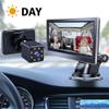 Baby Car Mirror Baby Rear Facing Seat Camera, Baby Car Seat Mirror Camera with Wide Crystal Clear View Monitor, Great Night Vision, Adjustable Sucker Bracket, Easily Observe The Baby's Move view 3