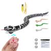FauKait Remote Control Snake Toy RC&Robot Electric Snake Toy Fast Moving of Fake Rattlesnake Christmas Halloween Toys Party Favor Gifts Joke Prank for Kids Boys(Black) view 1
