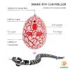 FauKait Remote Control Snake Toy RC&Robot Electric Snake Toy Fast Moving of Fake Rattlesnake Christmas Halloween Toys Party Favor Gifts Joke Prank for Kids Boys(Black) view 2