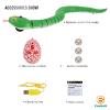 FauKait Remote Control Snake Toy RC&Robot Electric Snake Toy Fast Moving of Fake Rattlesnake Christmas Halloween Toys Party Favor Gifts Joke Prank for Kids Boys(Green) view 4