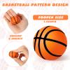 Blulu 30 Pack 1.6" Mini Basketballs Stress Ball Mini Basketball Party Favors for Kids Small Foam Sports Ball Squeeze Anxiety Relief Toy for Valentine Carnival Birthday Gift(Yellow, Orange, Brown, Red) view 4