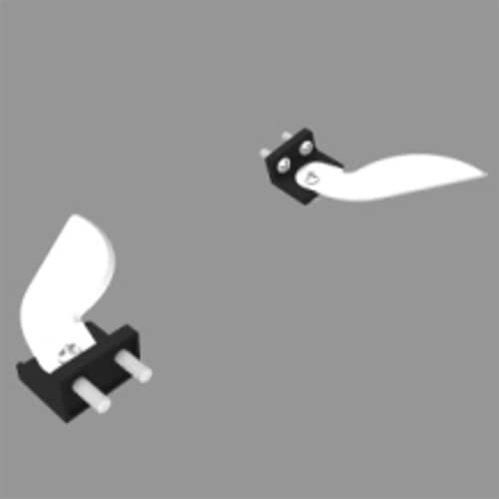 Remote App Controlled Vehicles Watercraft Replacements Battery Propeller Servo Parts for 2.4G Remote Control Car Remote Control Boat Electric RC Vehicle Boat (Water fins)