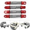 4 Set Metal Front Rear Shock Absorber, Aluminum Alloy RC Car Damper for D12 1/10 RC Car Upgrades Parts(Red) view 4