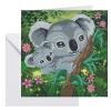 Crystal Art Diamond Painting Card Kit - Koala Hugs- Create Your Own 7"x7" Card Kit - for Ages 8 and up view 1