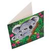 Crystal Art Diamond Painting Card Kit - Koala Hugs- Create Your Own 7"x7" Card Kit - for Ages 8 and up view 3