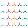GEMFAN Hurricane 51466V2 Propellers 3-Blades Props for 2207-2306 and up Brushless Motor FPV Racing Drone Quadcopter Frame Kit 20 pcs 10CW 10CCW view 1