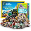 National Geographic Rock Collection Box for Kids  300 Piece Rock Set with Real Gemstones, Crystals & Minerals - Includes Absolute Expert: Rocks & Minerals Full-Color Book (Amazon Exclusive) view 1