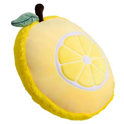 YONLIT Lemon Plush Pillow Cute Fruit Stuffed Animal Soft Plushie Snuggly Hugging Pillow Toy Gifts for Kids Brithday Lemon Lover and Christmas 12.6 Inches (Yellow)