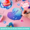 JOYIN 30 PCS Valentine Day Gift Cards with Galaxy Slime Stress Relief Fidget Toys for Kids Classroom Exchange Prizes, Valentines Party Favor view 3