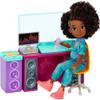 Mattel Karmas World Making Rhymes Recording Studio 13-Piece Playset with Karma Doll (8.7-inch), Mixing Booth, Guitar, Collectible Record & More view 1