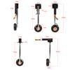 1 Pair Electronic Retractable Landing Gears w/Wheel 265mm for 10kg RC Airplane view 3