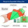 Enchantails Kelani Mermaid Tail Blanket - 5-Piece Glow in The Dark Slumber Set for Kids - Wearable Sleeping Bag - Perfect for Sleepovers - Cozy Blanket for Girls view 2