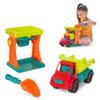 B. toys  Sandy Sifter Set  Sand Mill Playset with Dump Truck, Shovel  Sand & Beach Toys for Toddlers, Kids - 18+ Months view 1