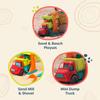 B. toys  Sandy Sifter Set  Sand Mill Playset with Dump Truck, Shovel  Sand & Beach Toys for Toddlers, Kids - 18+ Months view 4