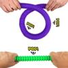 32Pack Pop Tubes, Fidget Tubes for Children and Adult Sensory Fidget Toy Set for Stress and Anxiety Relief Educational Learning Toys for Kids view 4