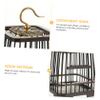 POPETPOP Mesh Cage Wooden Habitat Terrarium Cricket Cage Boys and Girls Educational Toy Outdoor Catching Box view 4
