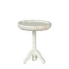 Dollhouse White Round Pie Crust Side Lamp Wine Table Living Room Furniture view 1