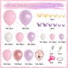 143Pcs Butterfly Pink and Purple Balloons Garland Arch Kit, Baby Shower Decorations for Girl Butterfly Stickers Pink Purple Rose Gold Confetti Balloons for Birthday Wedding Bridal Shower Decorations view 2