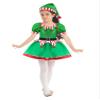 Alvivi Kids Girls Christmas Costume 2Pcs Dress with Hat Set Cosplay Theme Party Dress up Green A 14 Years view 1