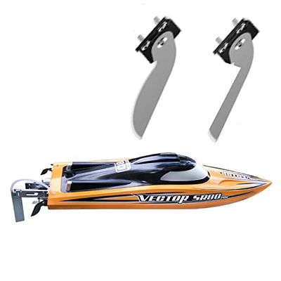 Remote App Controlled Watercraft Replacements Battery Propeller Servo Parts for 2.4G Remote Control Car Remote Control Boat Electric RC Vehicle Boat (2 Water fins)