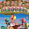 328ft 200 Pcs Carnival Circus Party Decorations Supplies, Red and White Striped Pennant Banner Flags String Triangle Circus Carnival Bunting Banner for Celebration Supplies view 4