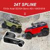 AllinRC Metal Aluminum Servo Horn for Axial SCX24 Servo AS-1 AXI31619 (Black) view 3