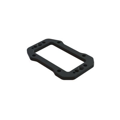 ARRMA Aluminum Servo Mount Plate Black, ARA320649
