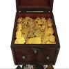 Seven Seas Pirates Coins - Shiny Gold Doubloons with Treasure Chest - Lot of 500 view 1
