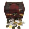 Seven Seas Pirates Coins - Golden & Silver Doubloons with Treasure Chest - Lot of 100 view 1
