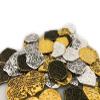 Seven Seas Pirates Coins - Golden & Silver Doubloons with Treasure Chest - Lot of 100 view 2
