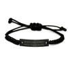 Krumfortable Living Introvert but Willing to Discuss Toy Collecting. Black Rope Bracelet, Toy Collecting Present from, Perfect Engraved Bracelet for Friends view 1