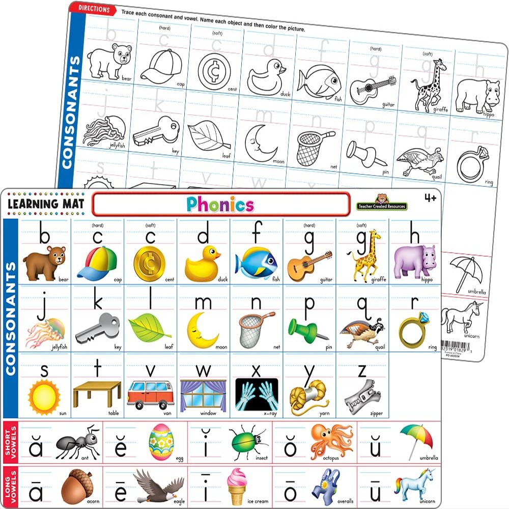 Teacher Created Resources Phonics Learning Mat